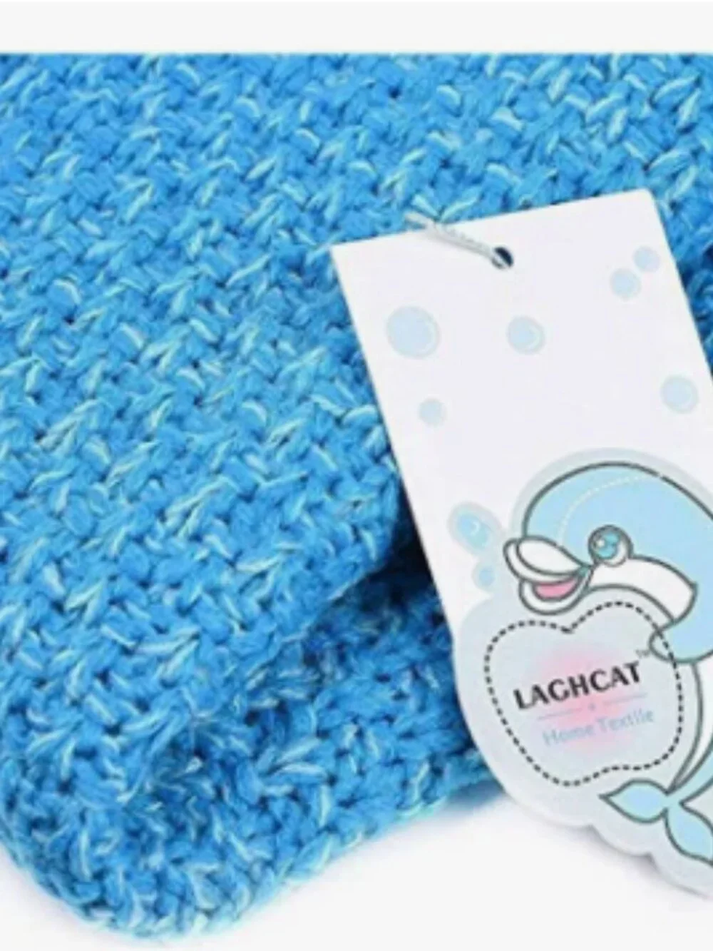 NWT Mermaid Tail Blanket Adult OS Size • Soft Blue Cotton Blend Cozy Sleep Sack